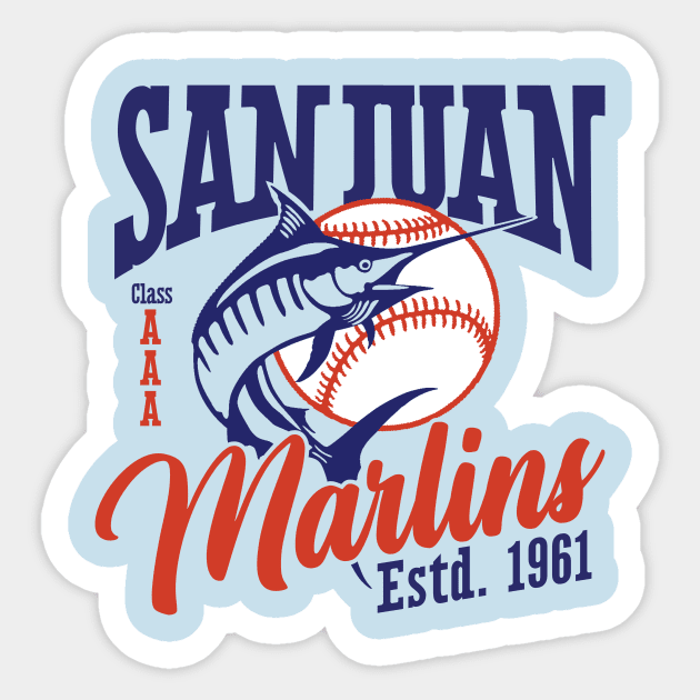 San Juan Marlins Sticker by MindsparkCreative